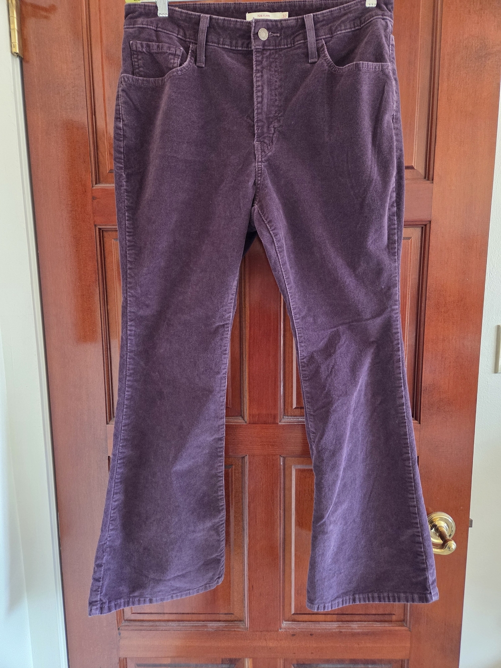 Levi's Women's Corduroy Flare Jeans in Deep Purple